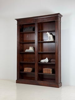 Oak classical bookcase 20th century