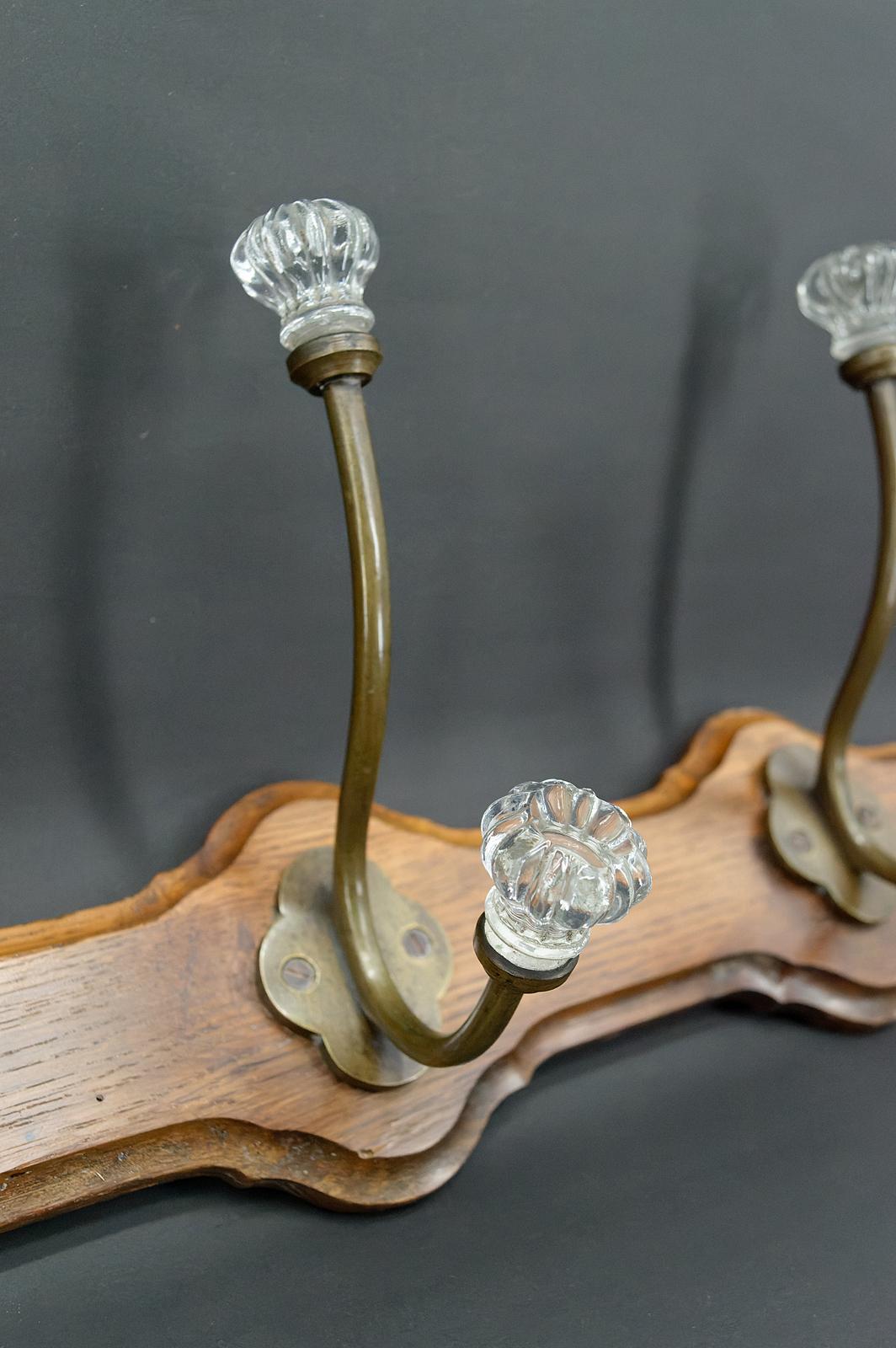 Oak coat hook / coat rack, Napoleon III, circa 1860 For Sale 3