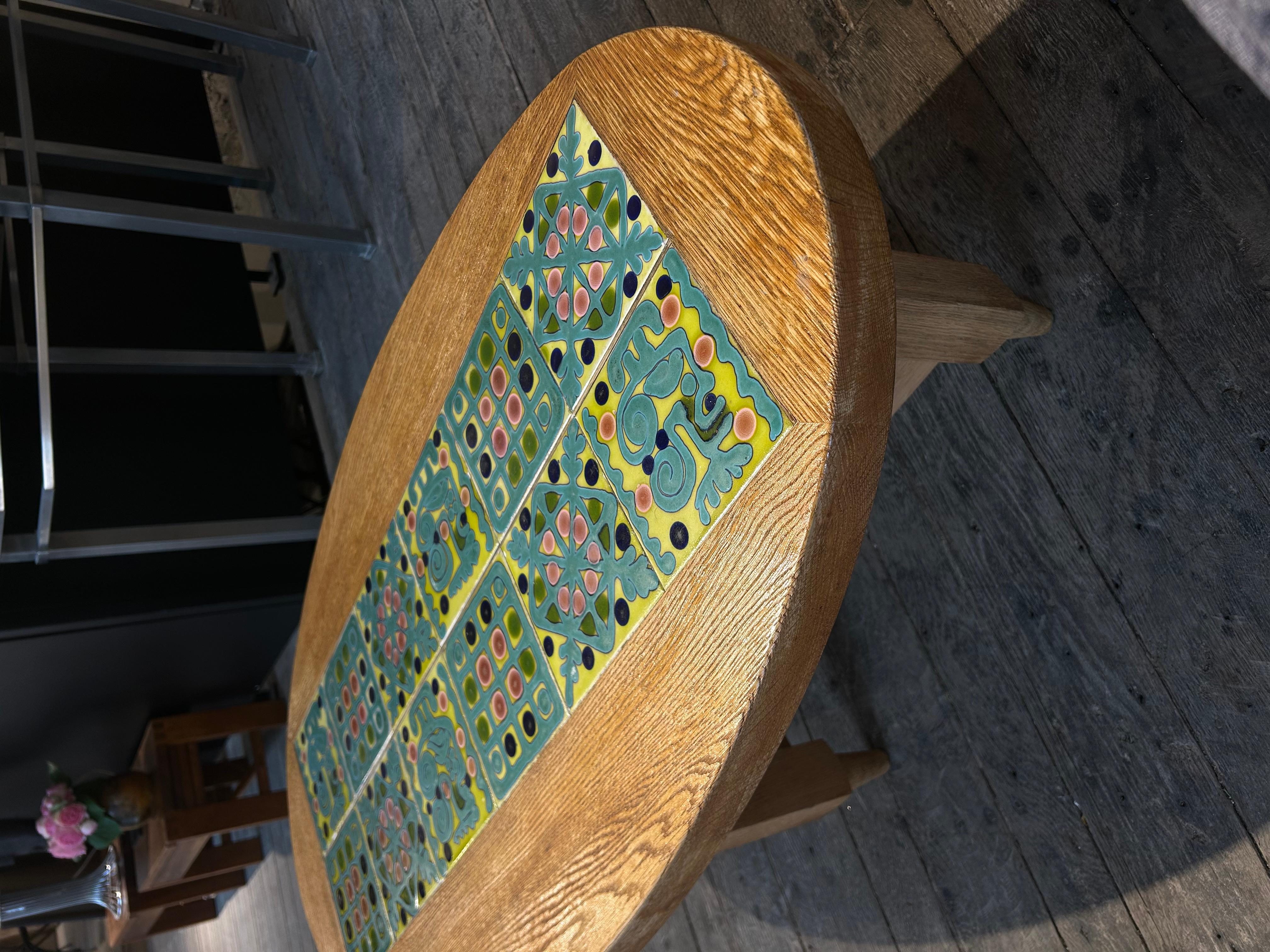 Mid-Century Modern Table basse Guillerme & Chambron, France, 1960 en vente