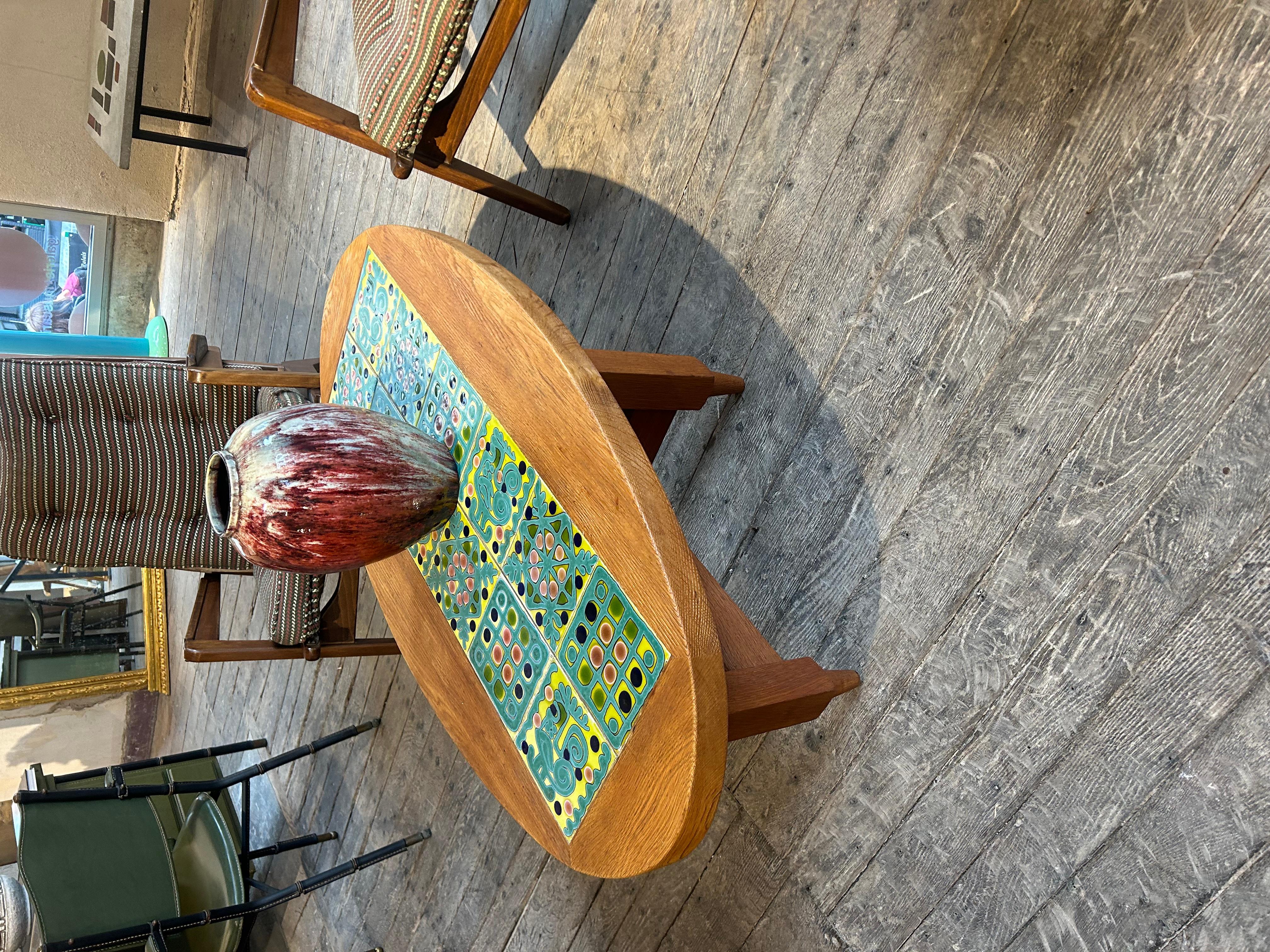 Milieu du XXe siècle Table basse Guillerme & Chambron, France, 1960 en vente