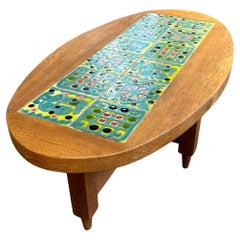 Tavolino in Oak di Guillerme & Chambron, Francia 1960