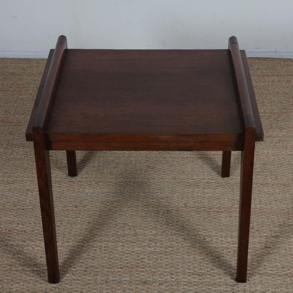 Metà XX secolo Oak coffee table by René Gabriel for Lieuvin, 1946 in vendita