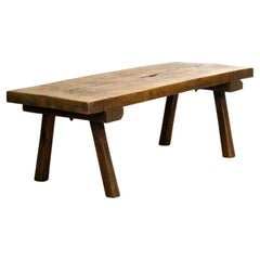 oak coffee table, circa 1930s