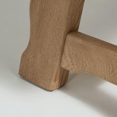 1970s French Design Solid Oak Coffee Table in Good Condition
