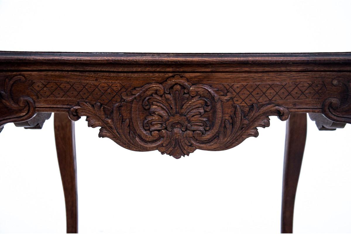 Oak Coffee Table, France, circa 1900 In Good Condition In Chorzów, PL
