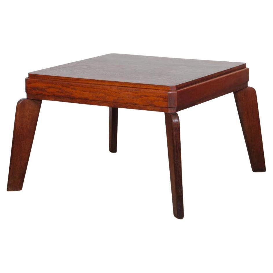 Mesa de centro de roble, artesanía francesa de los años 50 en venta