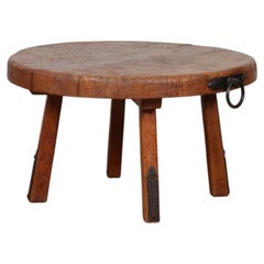 Oak coffee table in the style of Jean Touret, 1950