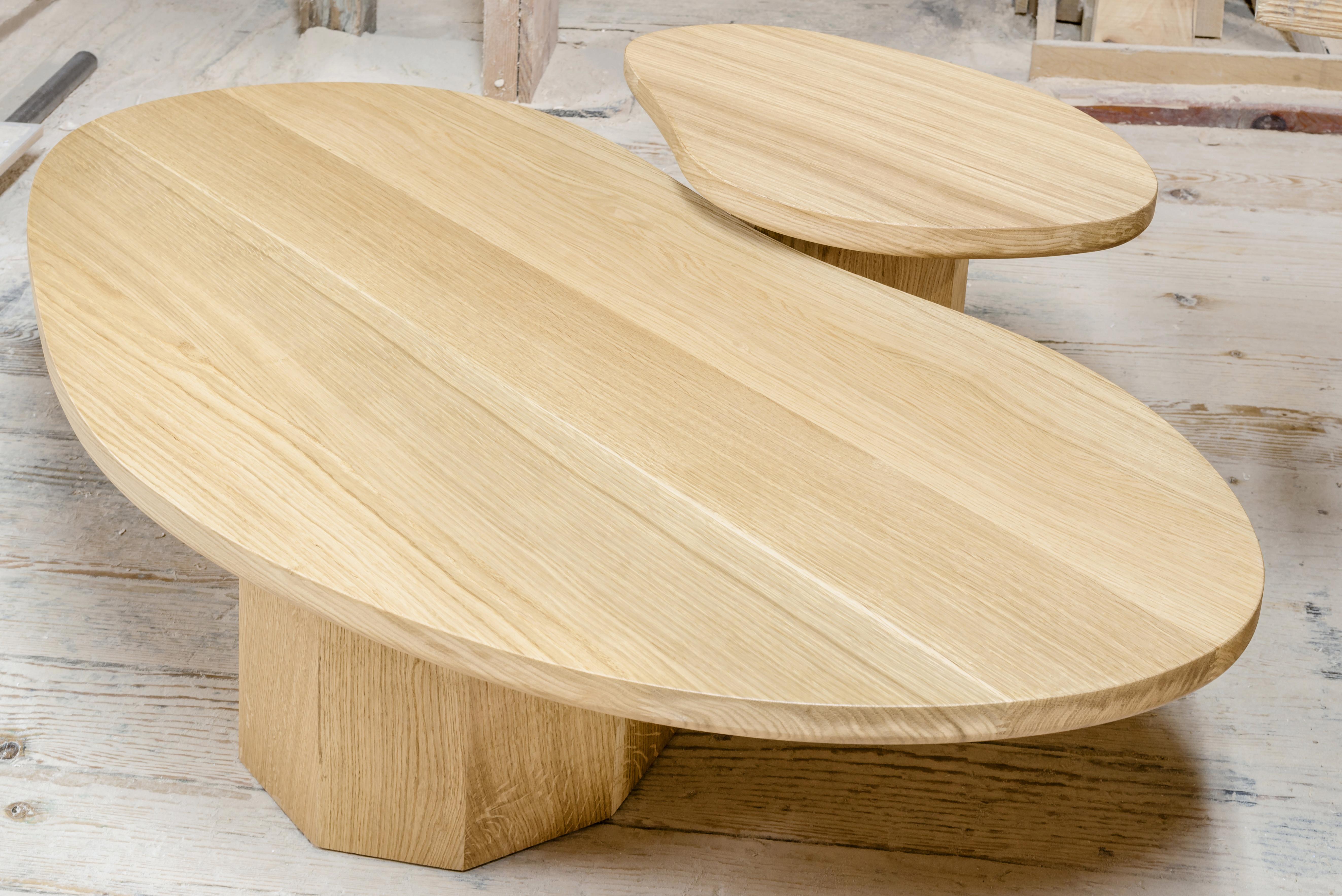 Oak Coffee Table Maxi by Daniel Nikolovski In New Condition In Geneve, CH