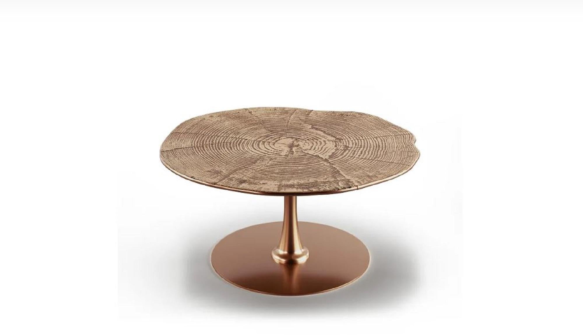 Tavolino da caffè Oak Stay
Il tavolino Oak Stay è disponibile in versione alta o bassa ed è realizzato in metallo con finiture in oro, oro antico o rame antico. Un raffinato pezzo d'accento dal carattere unico che aggiunge un tocco speciale a