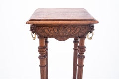 Oak Column - pedestal, France, around 1880.