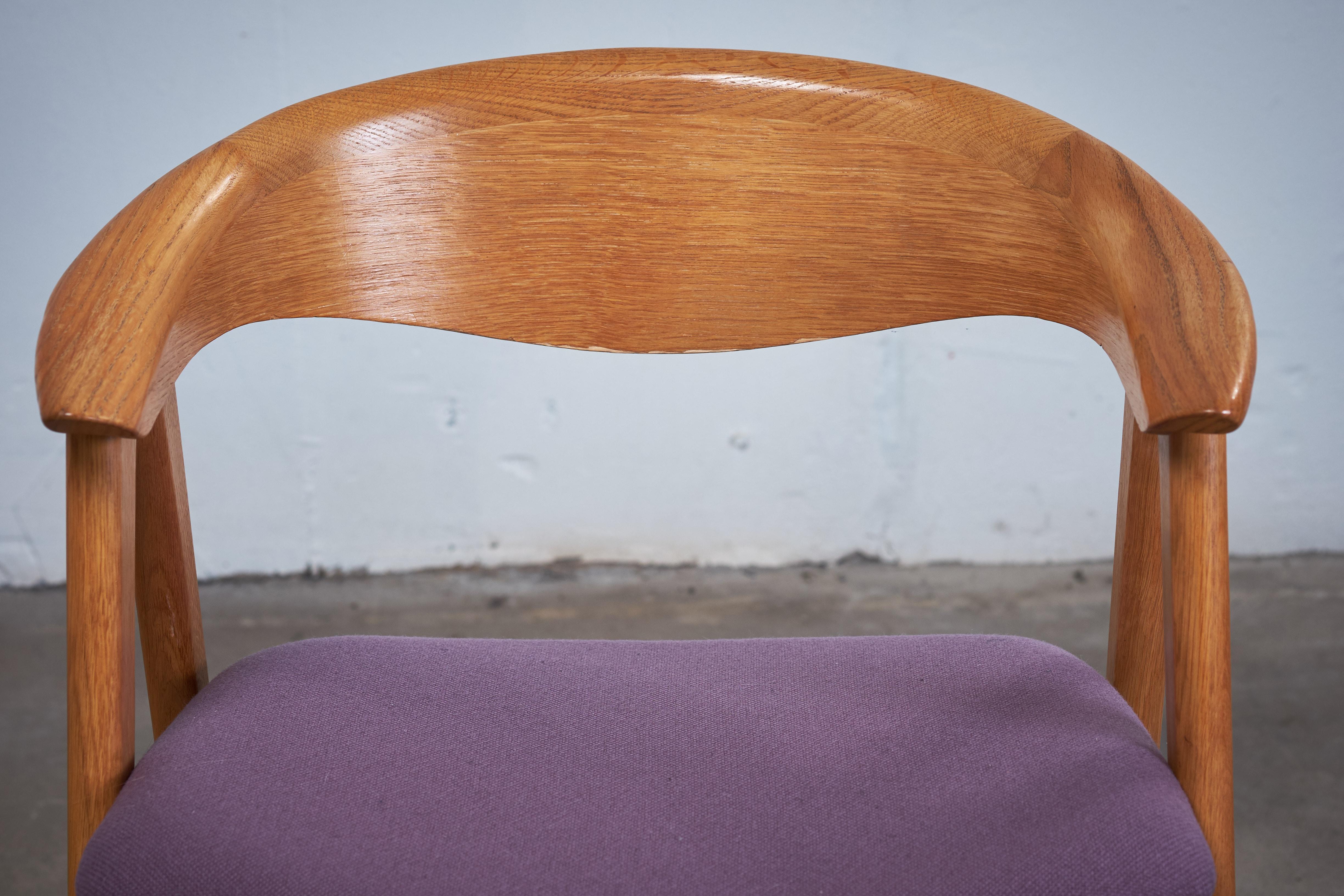 Oak Compass Chair by Erik Kirkegaard for Høng Stolefabrik, 1960s For Sale 6