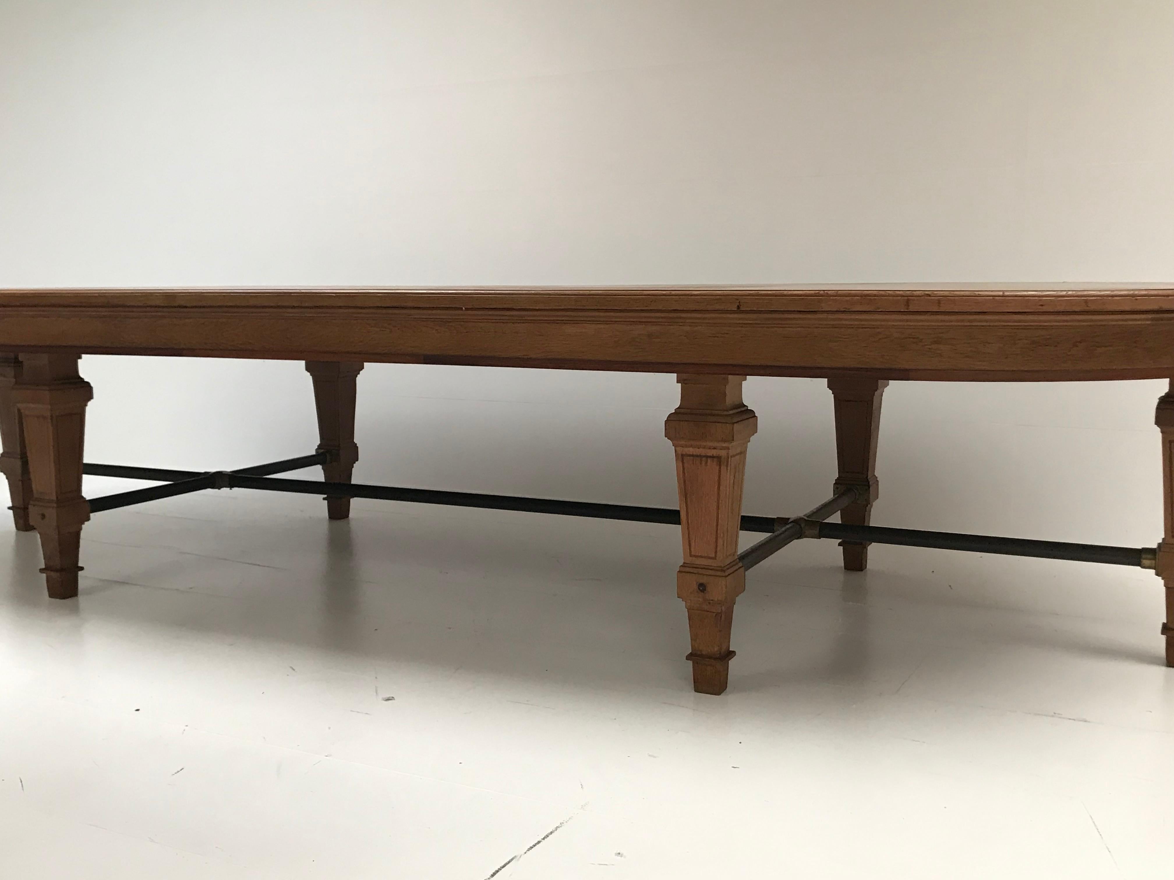 Oak Conference Table, France 5