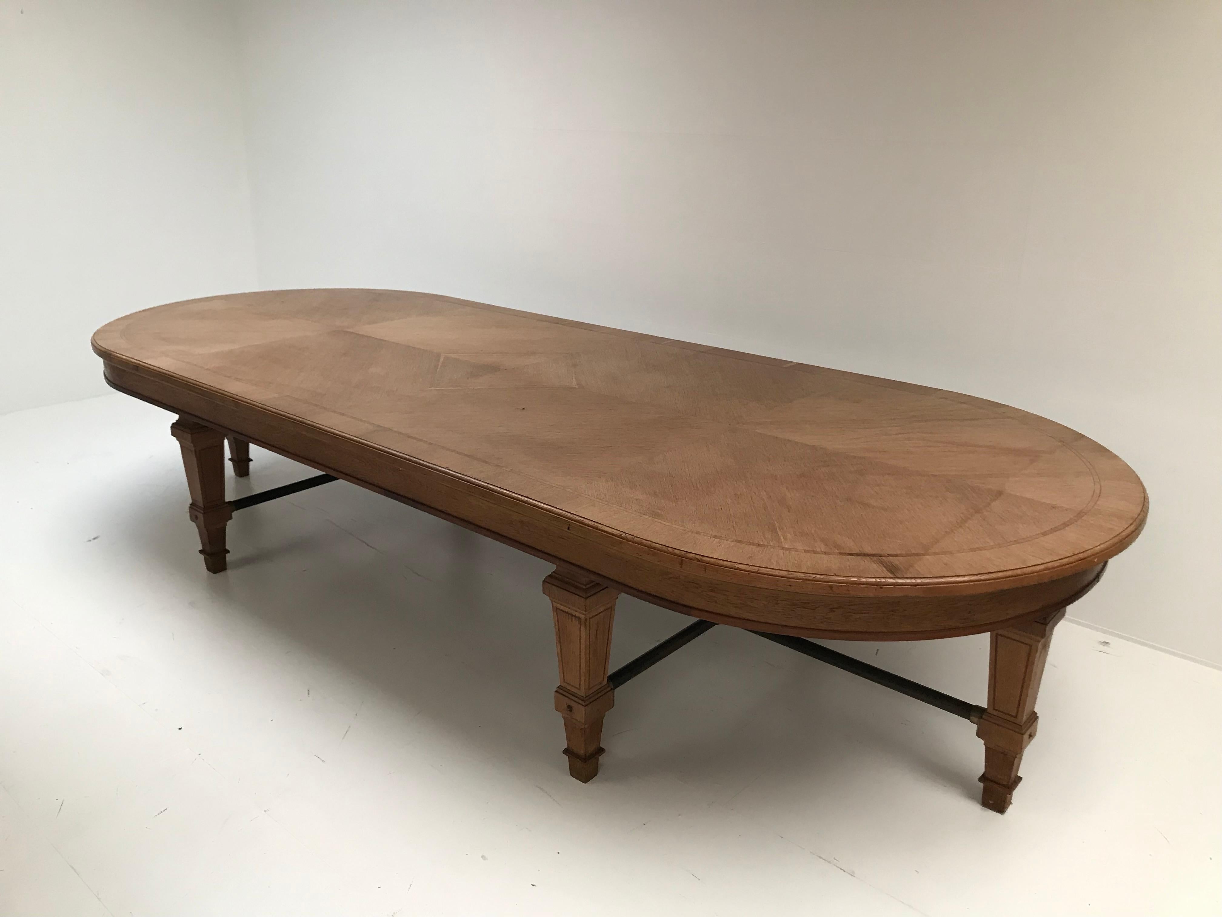 French Oak Conference Table, France