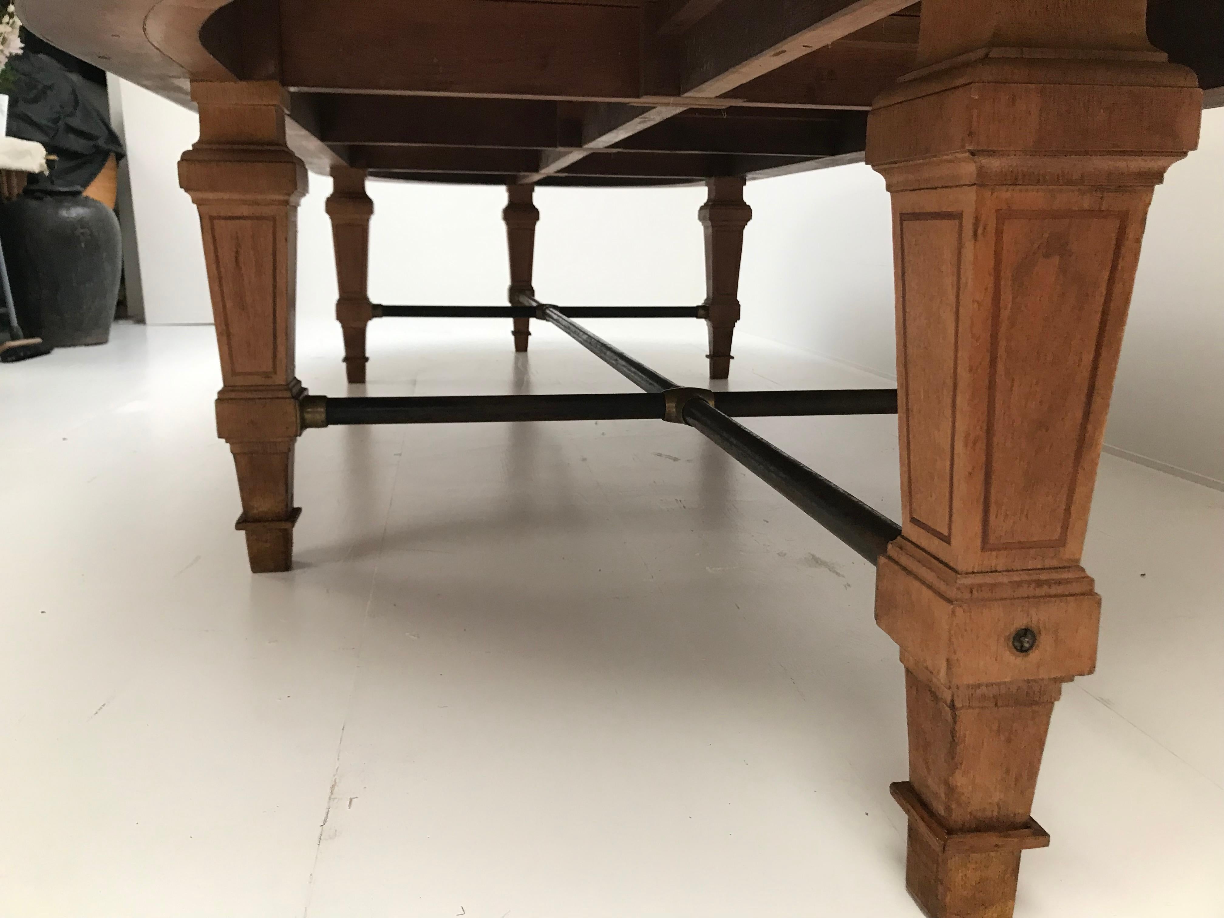 Oak Conference Table, France In Good Condition In Schellebelle, BE
