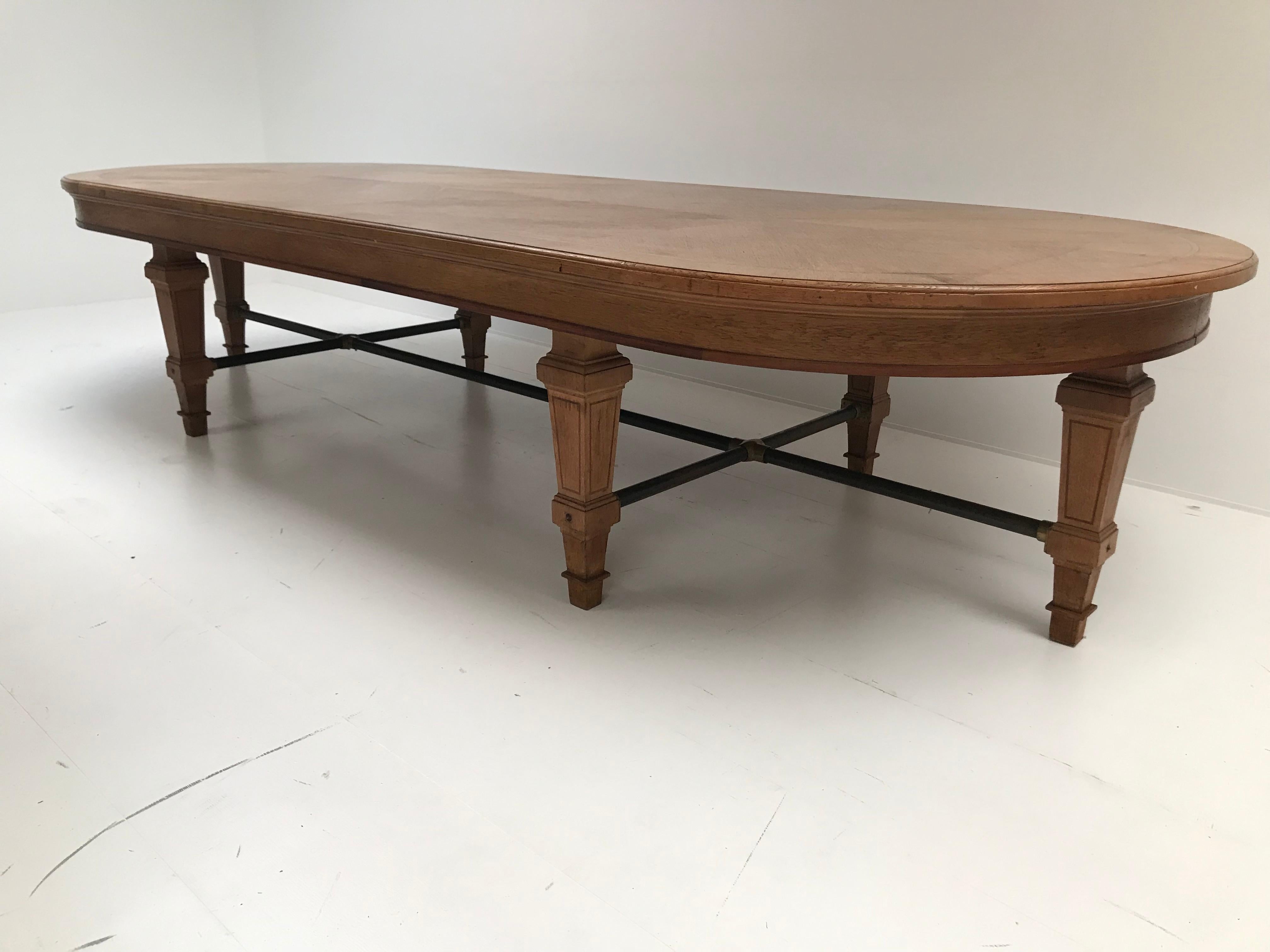 Oak Conference Table, France 1