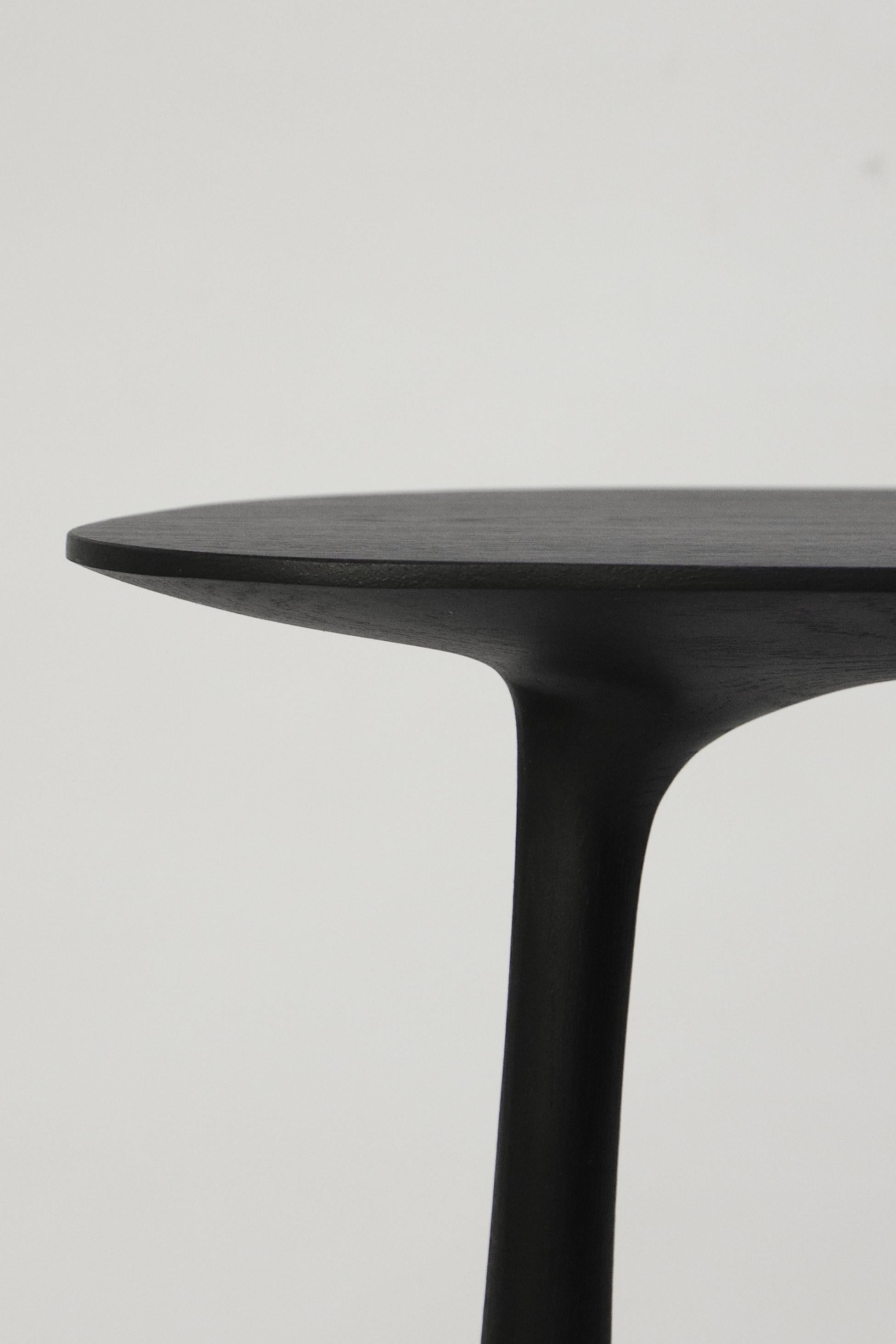Oak Console Desk with Stool, Hand-Sculpted by Cedric Breisacher 11