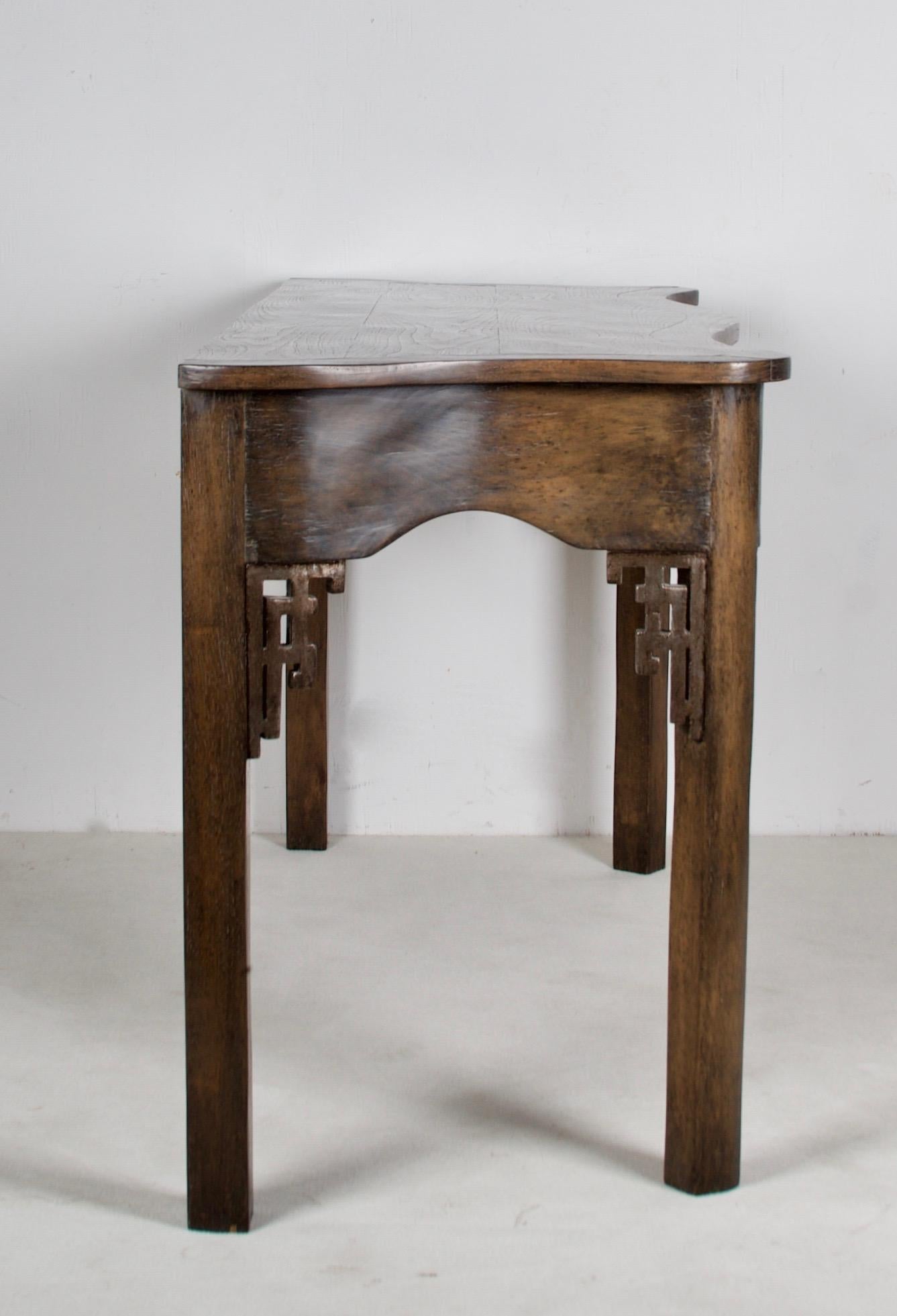 dark oak console table