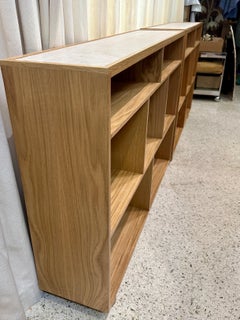 Librerie a consolle in Oak progettate su misura (due disponibili)