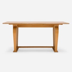 Oak Console Table by Jean Pascaud