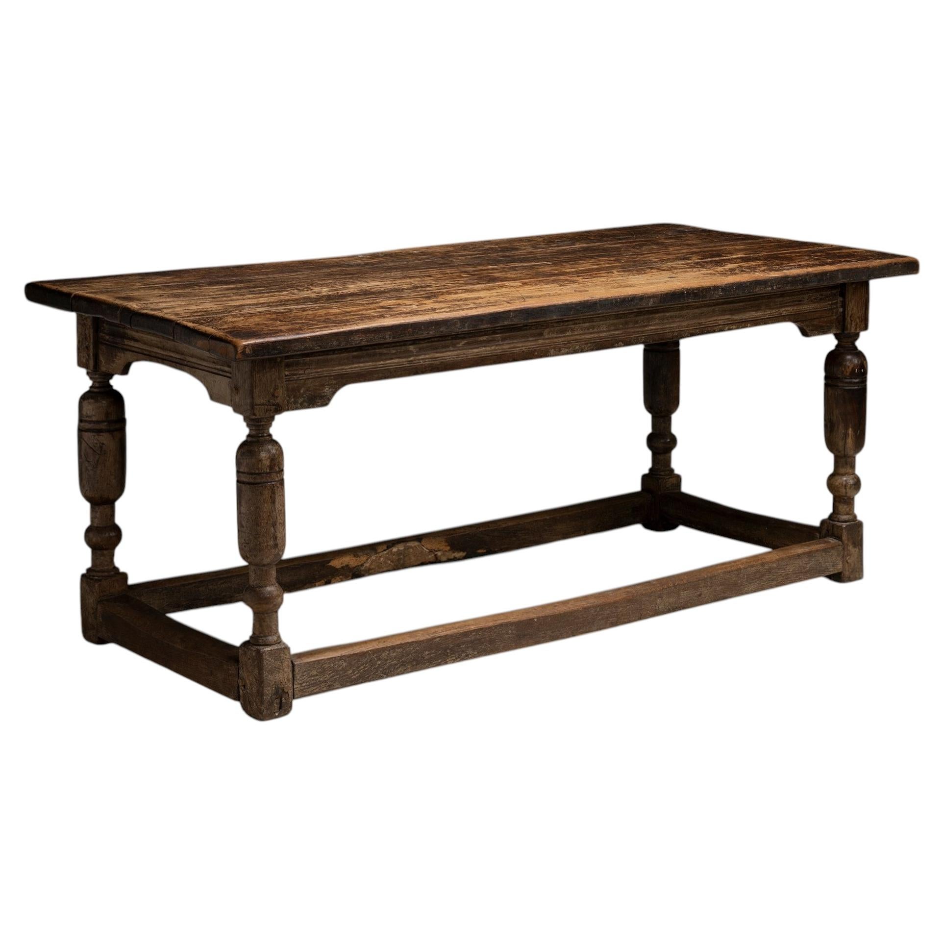 Table console en Oak, Angleterre vers 1870 en vente