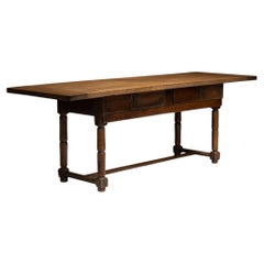Oak Console Table, France 1790