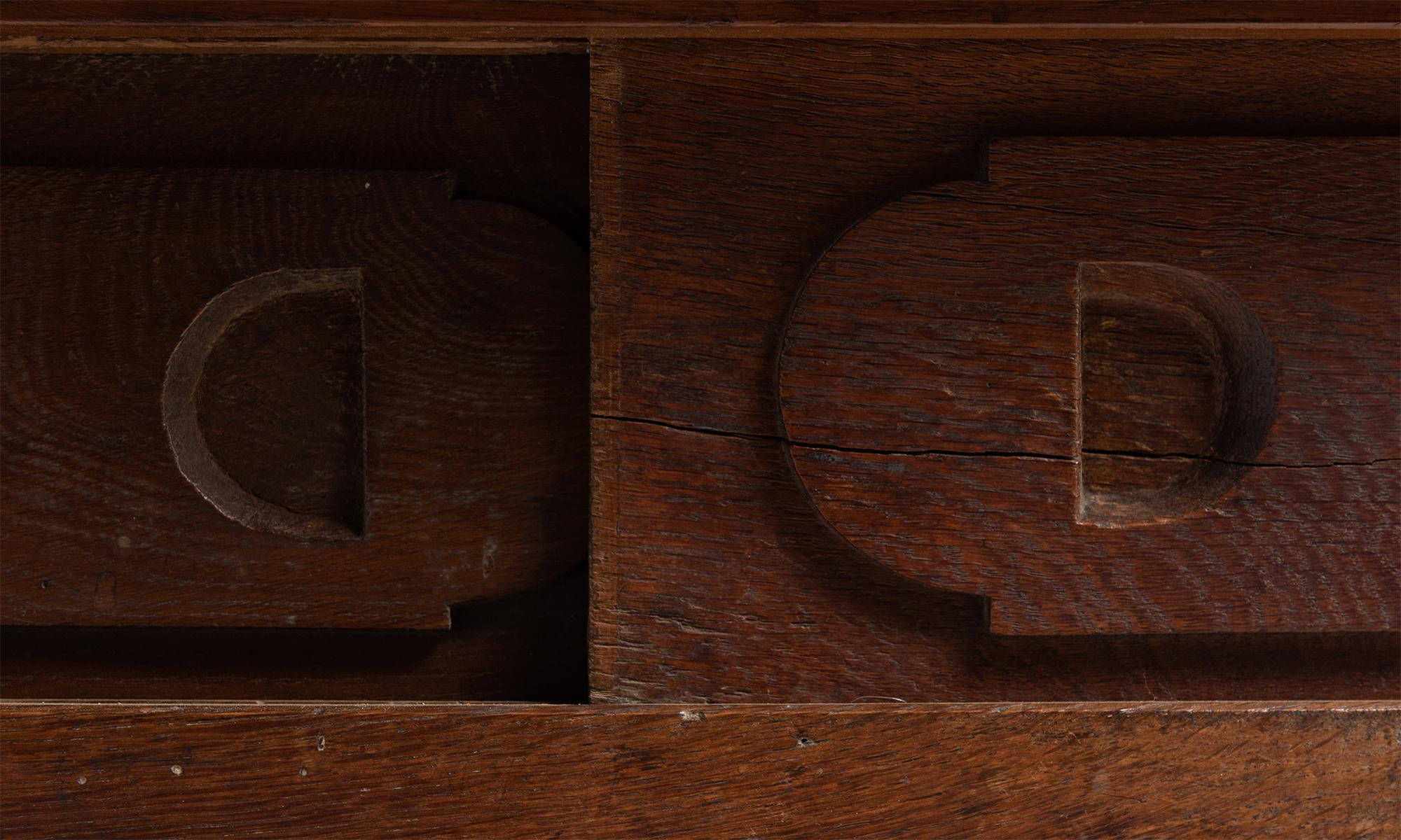 Oak Console Table, France, circa 1800 In Good Condition In Culver City, CA