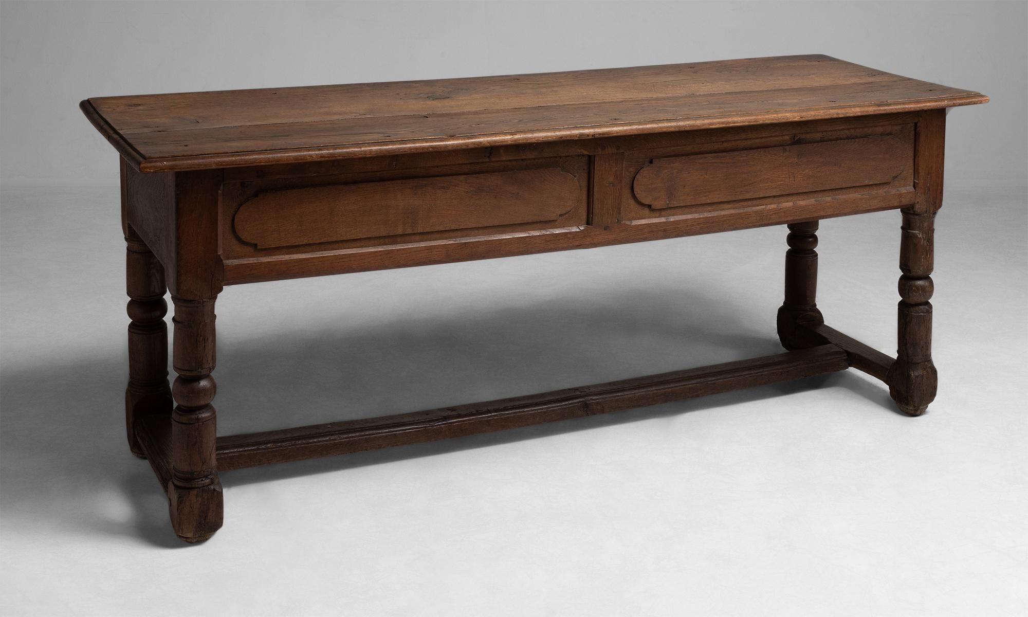 Early 19th Century Oak Console Table, France, circa 1800