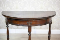 The Oak Console Table aus den 1930er Jahren in Dunkelbraun