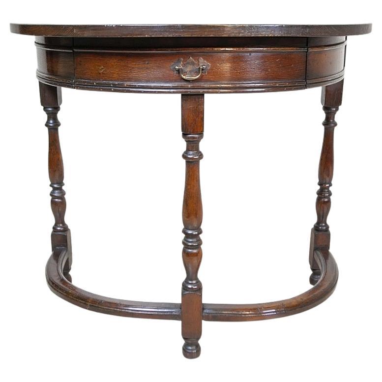 The Oak Console Table aus den 1930er Jahren in Dunkelbraun