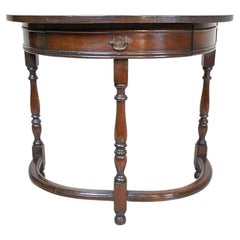 The Oak Console Table aus den 1930er Jahren in Dunkelbraun