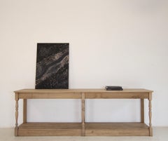 Oak Console Wall Table