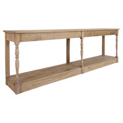 Oak Console Wall Table