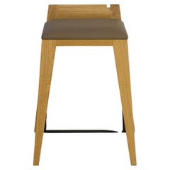 Oak Contemporary high Stool om16.1 by mjiila - single bespoke unit