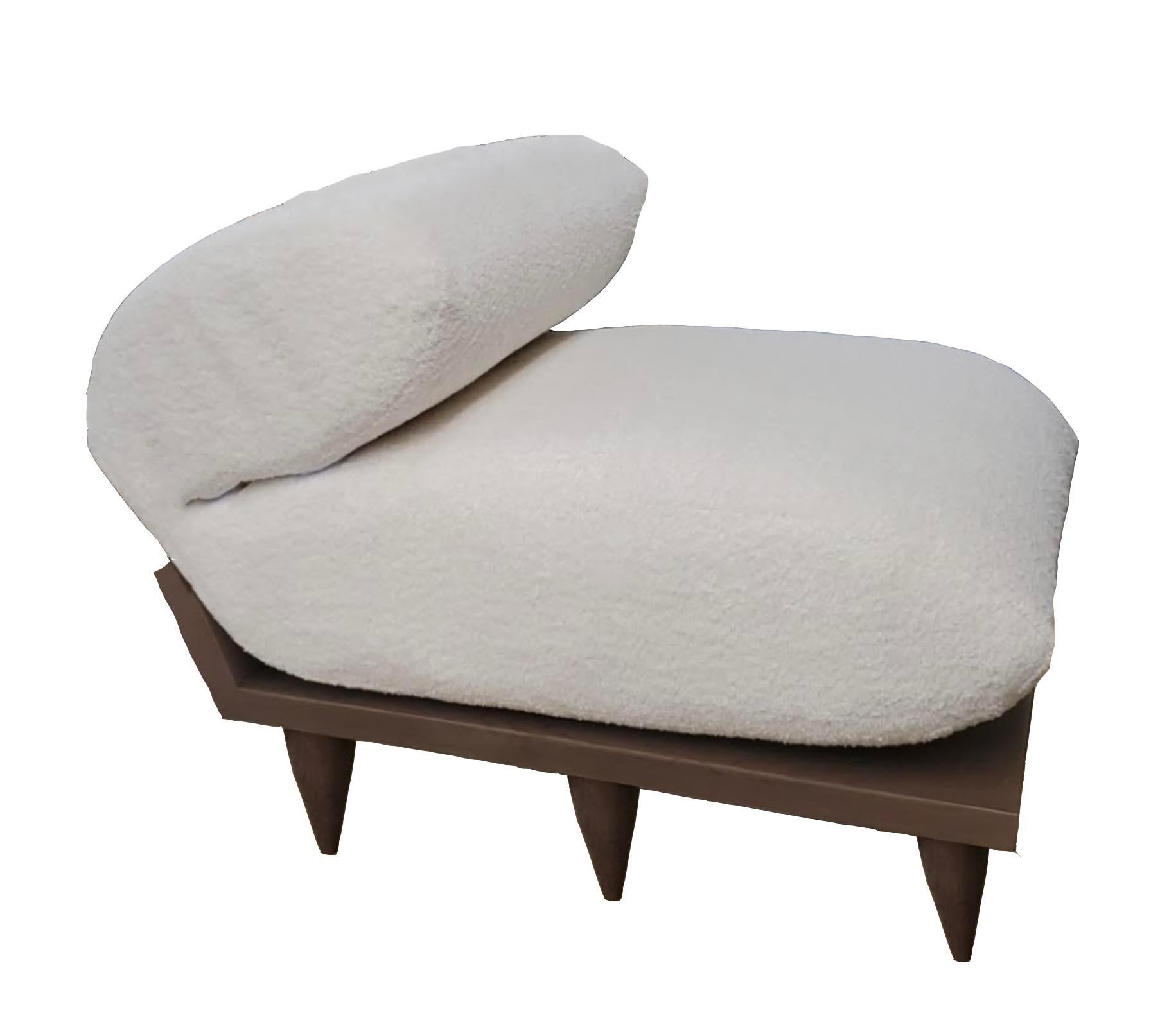 American Oak - Contemporary - Sculptural - Patria Pillow Chair For Sale