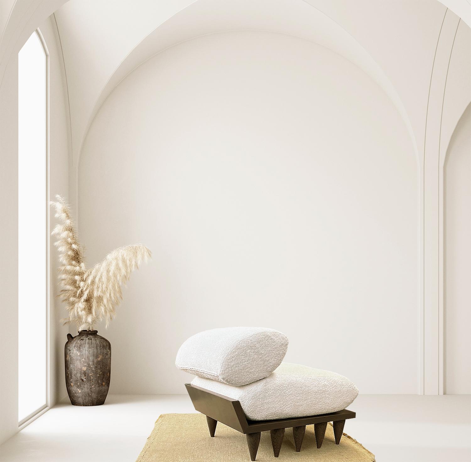 Oak - Contemporary - Sculptural - Patria Pillow Chair Neuf - En vente à Goshen, NY