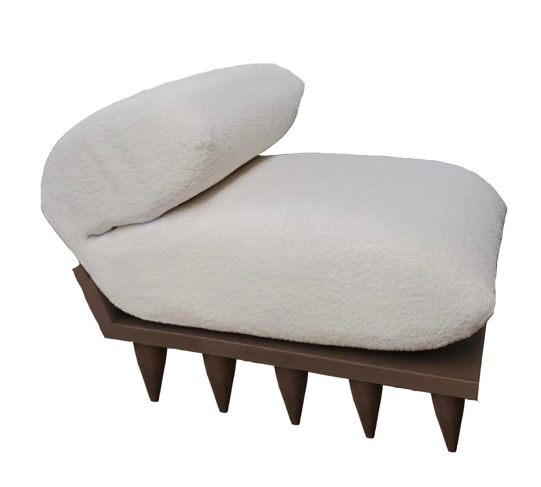 Upholstery Oak - Contemporary - Sculptural - Patria Pillow Chair For Sale