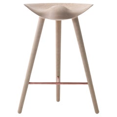 Oak and Copper Counter Stool by Lassen