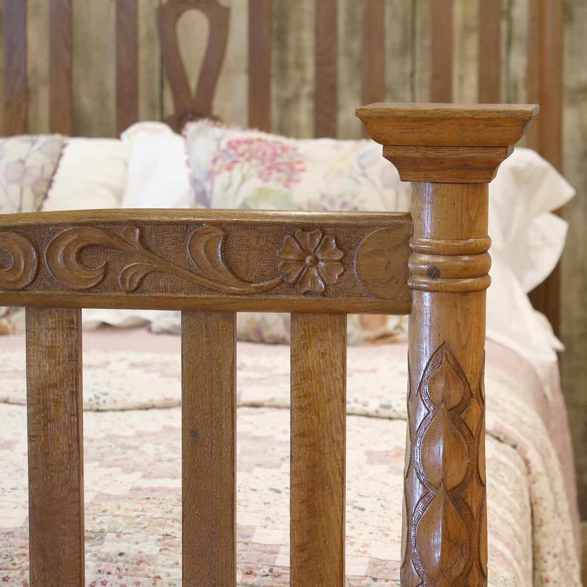 European Oak Country Bed WD31