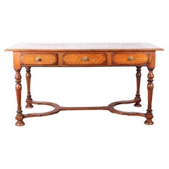 Oak Country Table W/ 3 Drawers