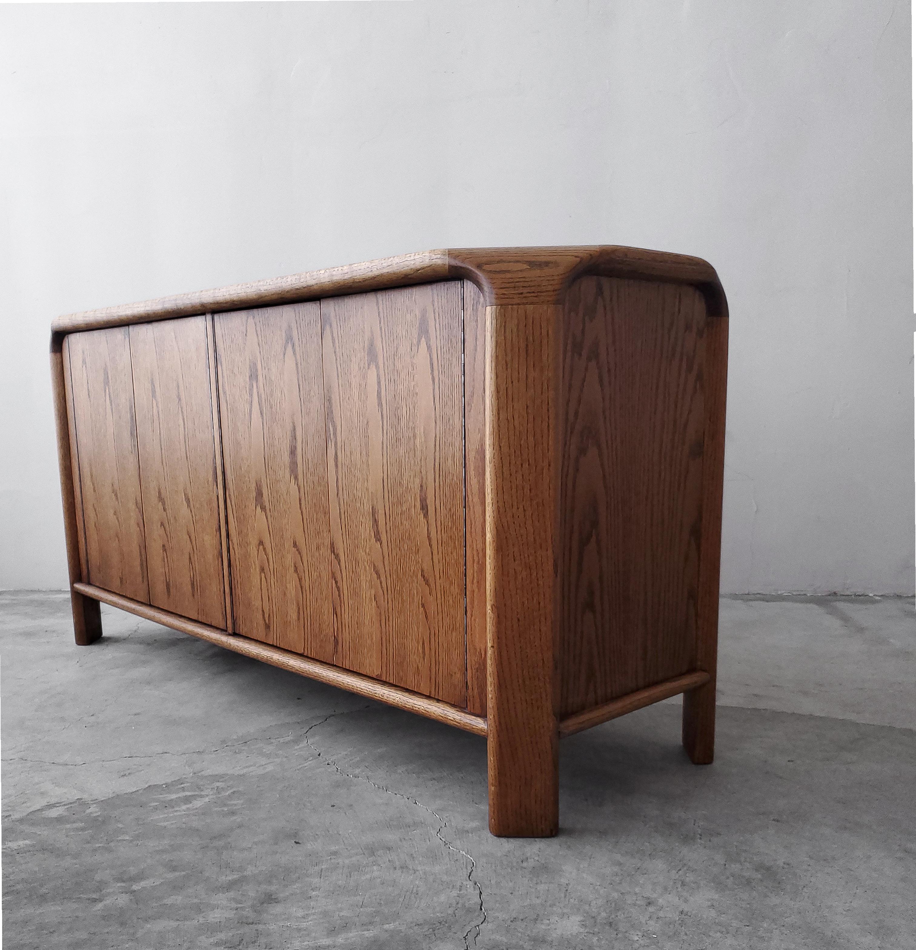 20th Century Oak Credenza by Lou Hodges