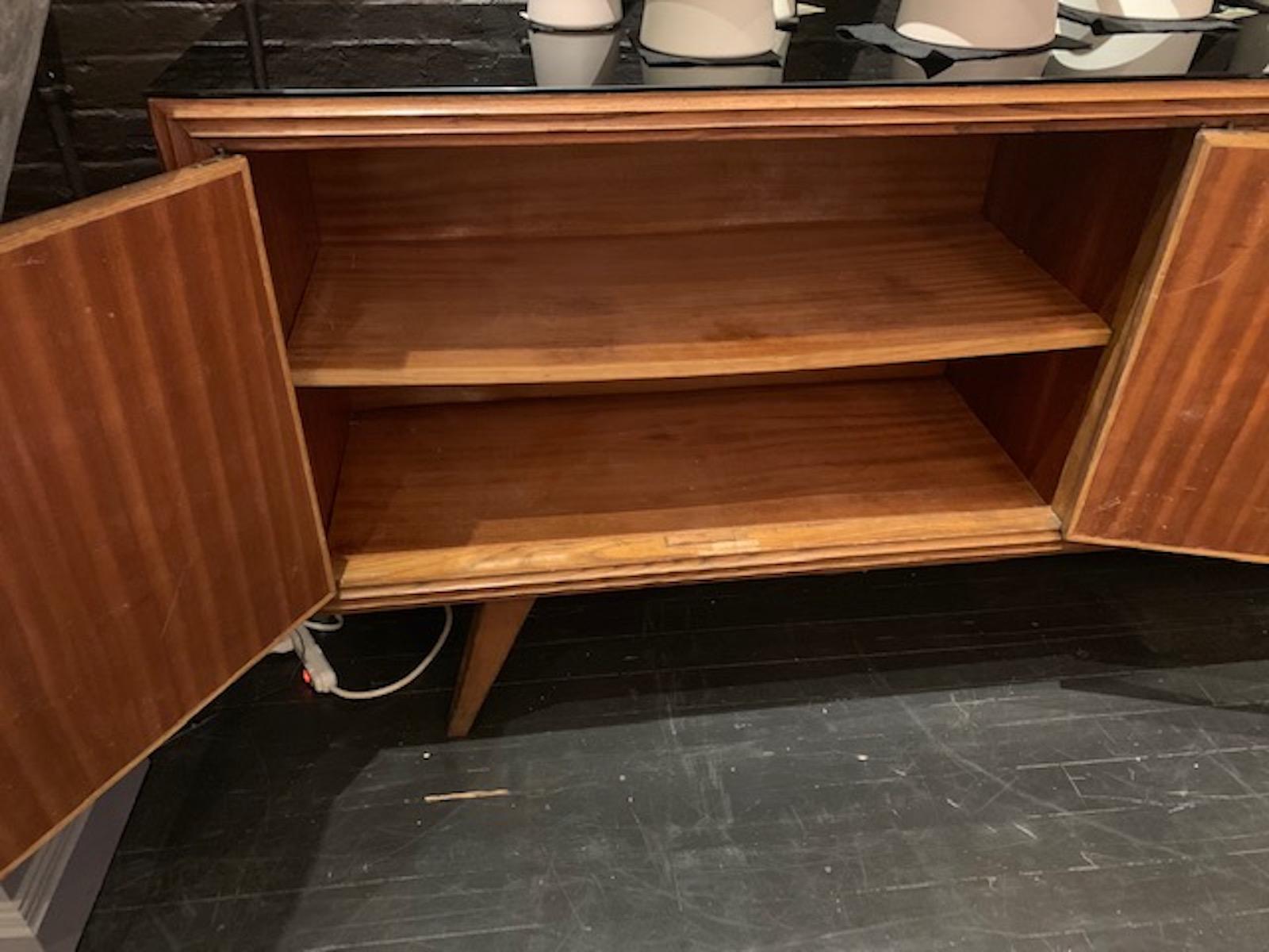 Oak Credenza with Raised Panels, Italy, Midcentury In Good Condition In New York, NY