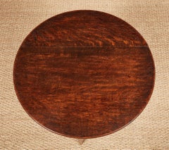 Oak Cricket Table with Undershelf