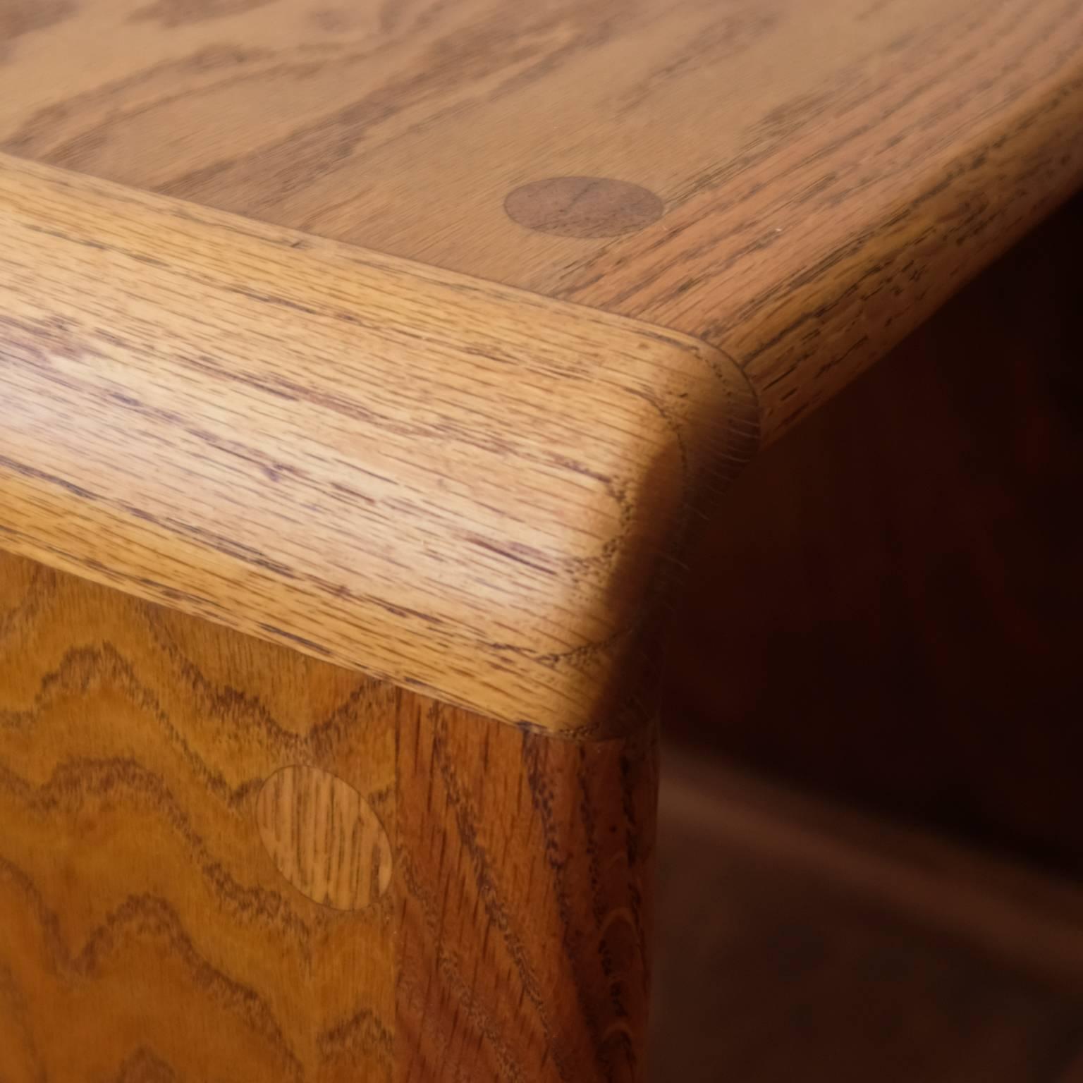 Oak Cube Side Tables California Design, 1970s 6