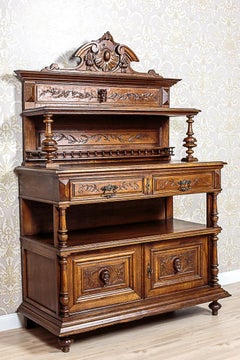 Oak Cupboard Sideboard, circa 1920