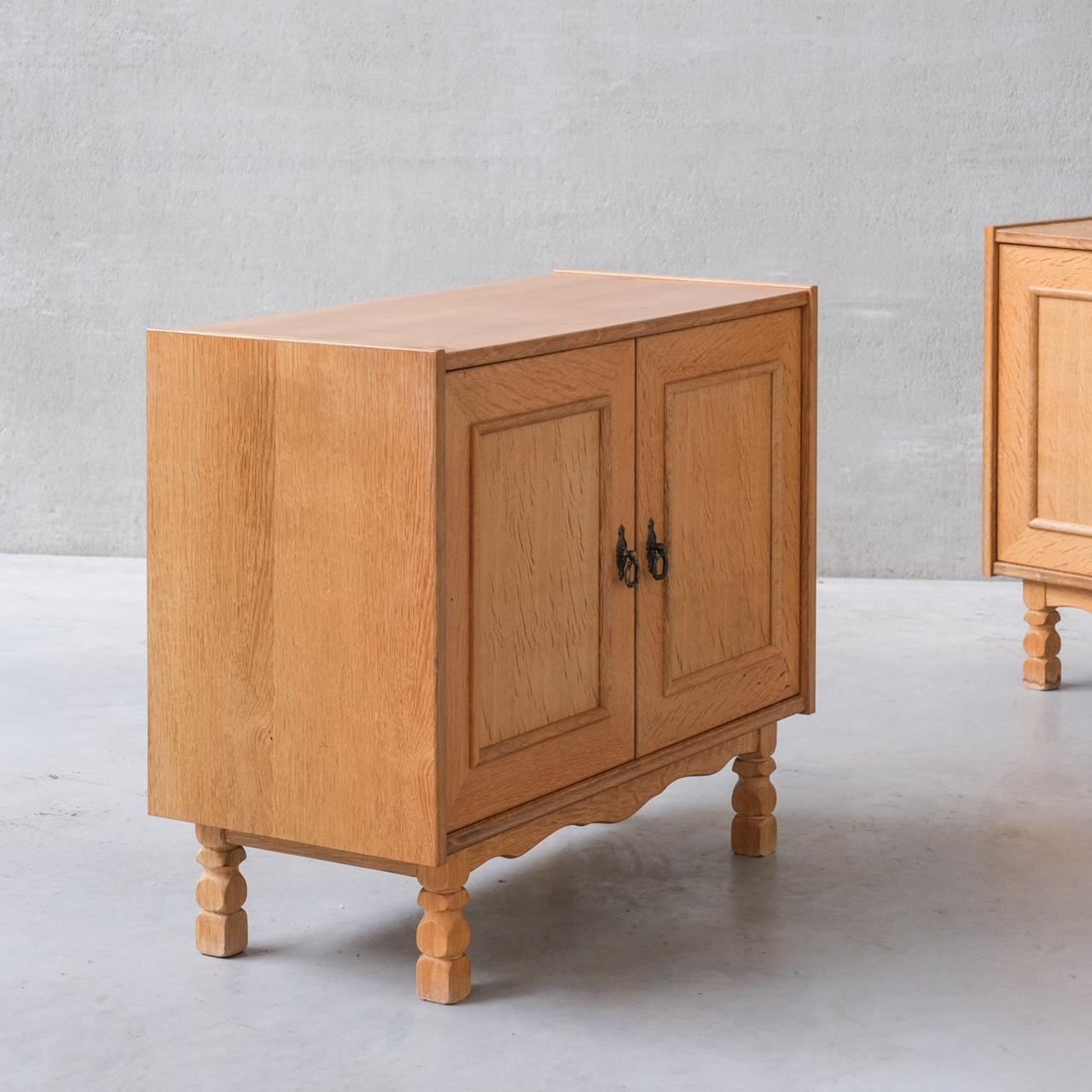 Oak Danish Mid-Century Bedside Cabinets or Sideboards attr. to Henning Kjaernulf 6