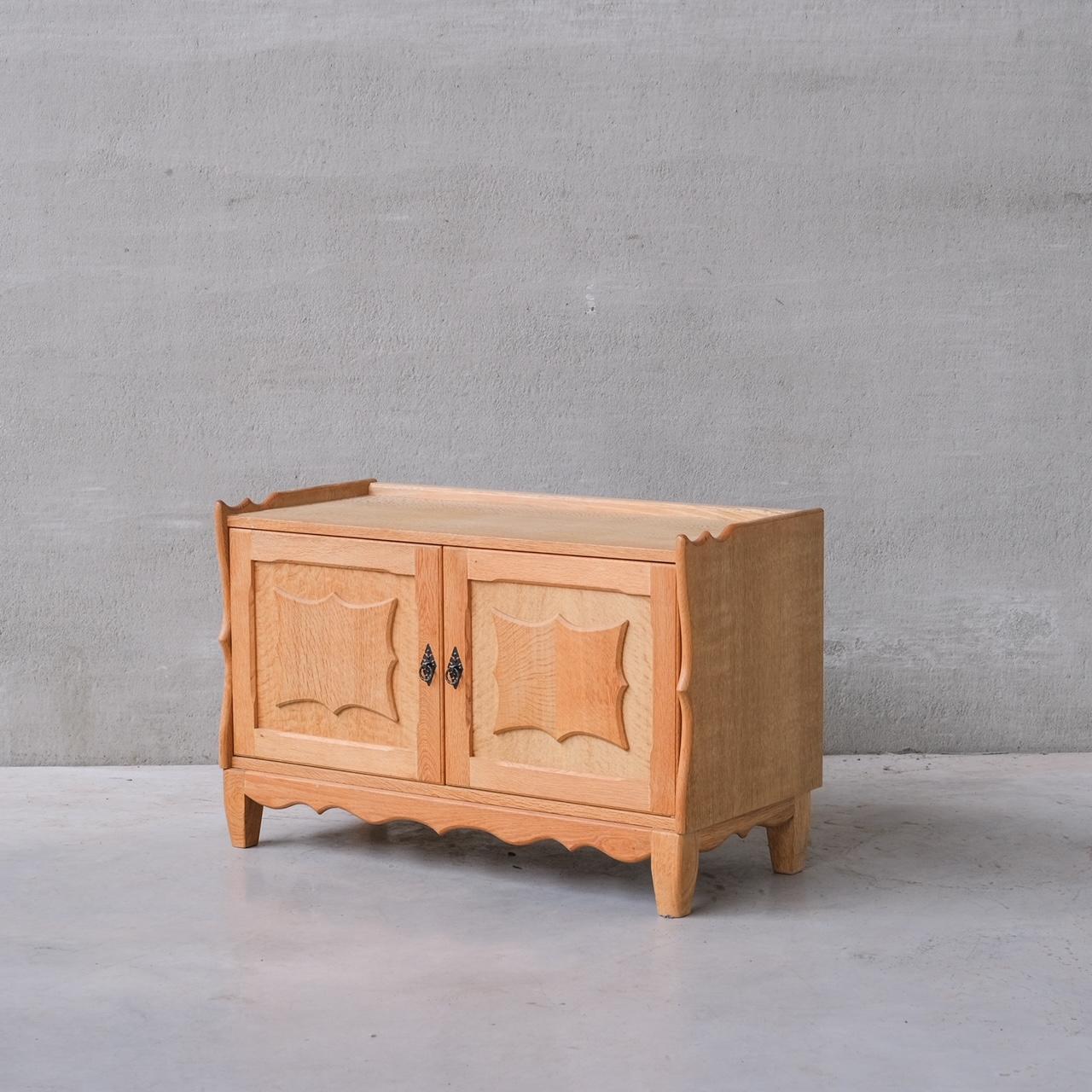 Oak Danish Mid-Century Bedside Cabinets or Sideboards attr. to Henning Kjaernulf In Good Condition For Sale In London, GB