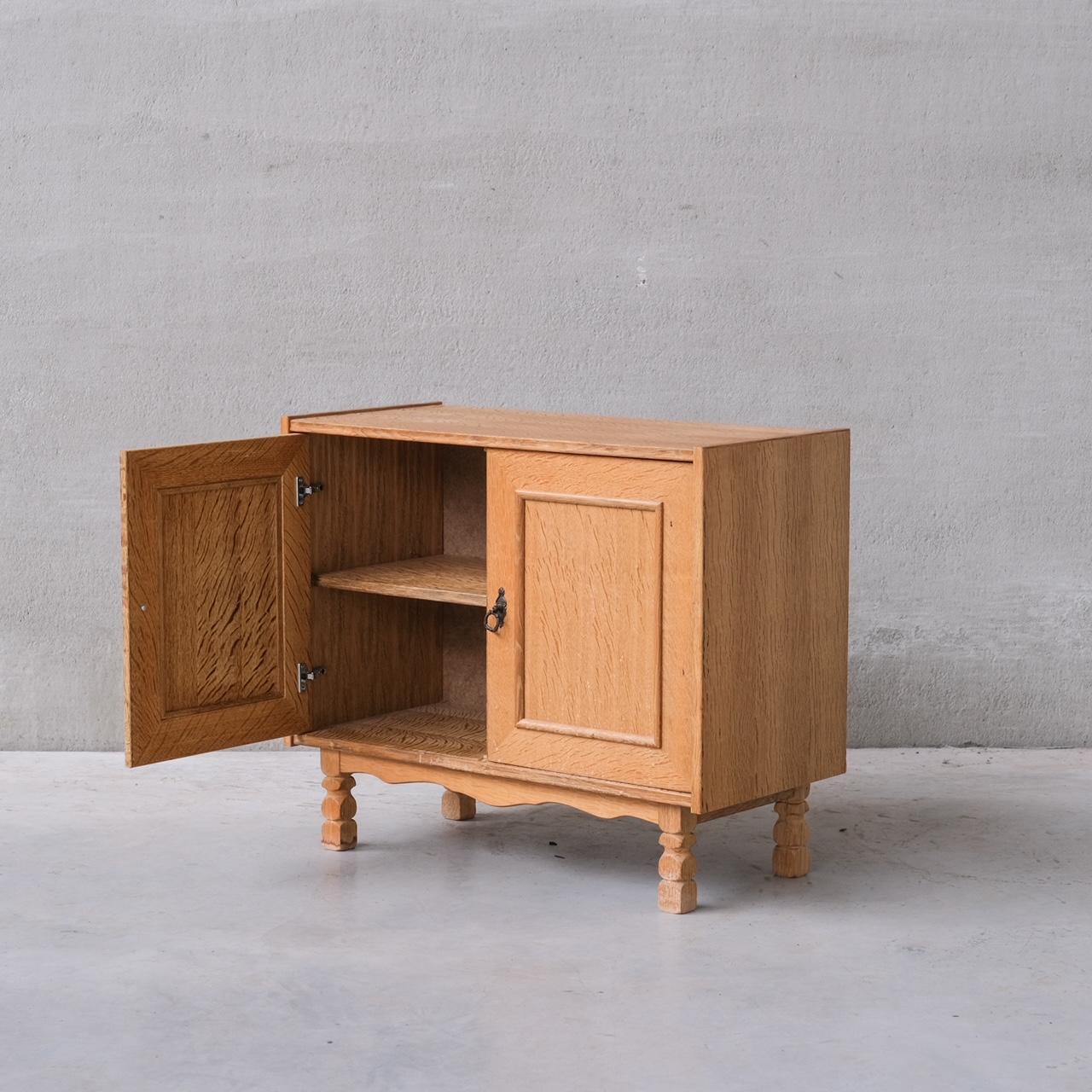 Oak Danish Mid-Century Bedside Cabinets or Sideboards attr. to Henning Kjaernulf In Good Condition In London, GB