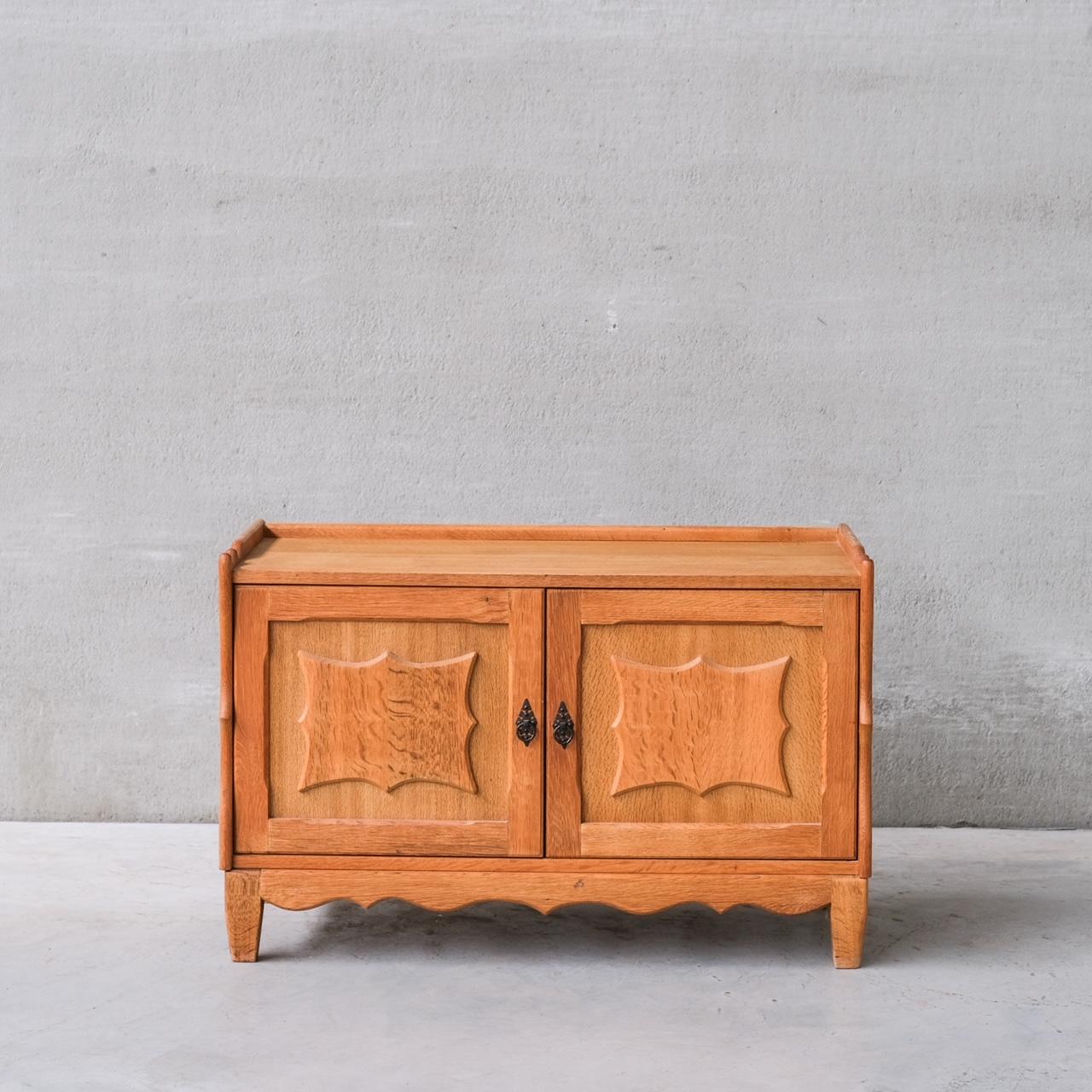 Mid-20th Century Oak Danish Mid-Century Bedside Cabinets or Sideboards attr. to Henning Kjaernulf For Sale