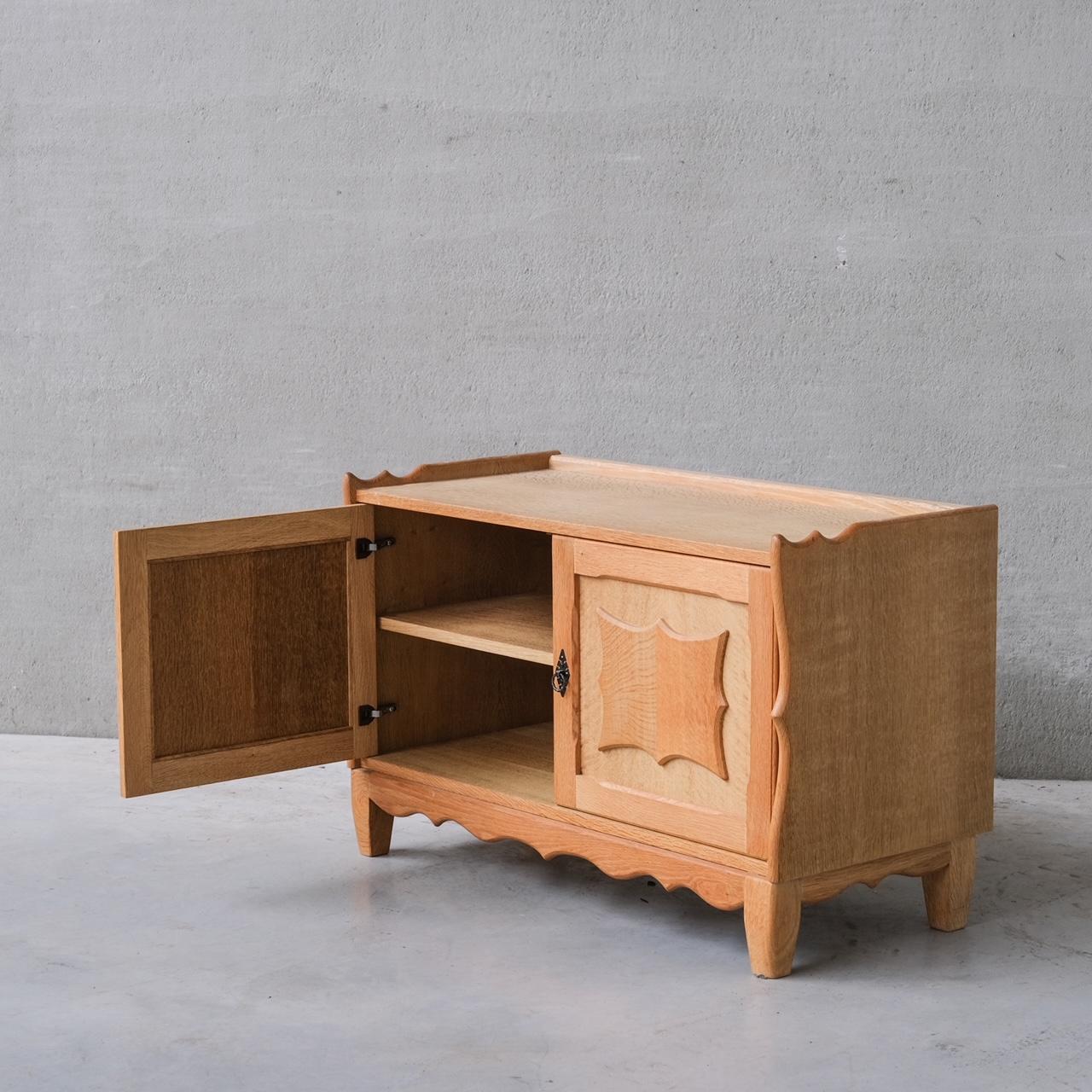 Oak Danish Mid-Century Bedside Cabinets or Sideboards attr. to Henning Kjaernulf For Sale 1