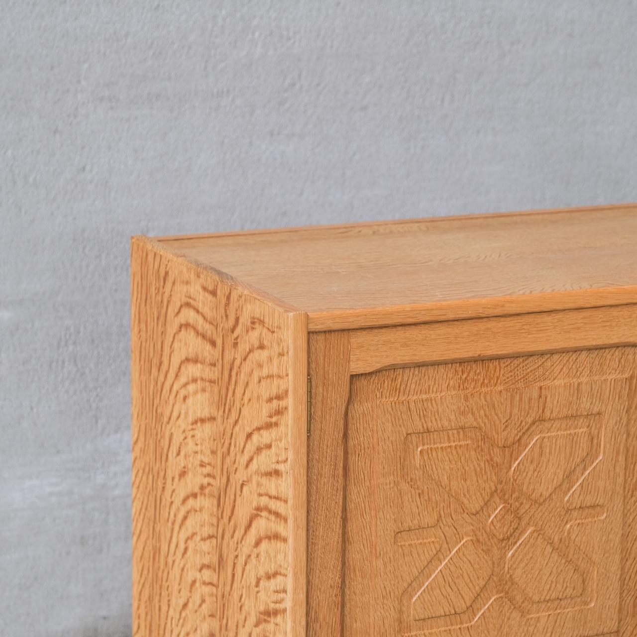 Oak Danish Mid-Century Bedside Cabinets or Sideboards attr. to Henning Kjaernulf For Sale 2